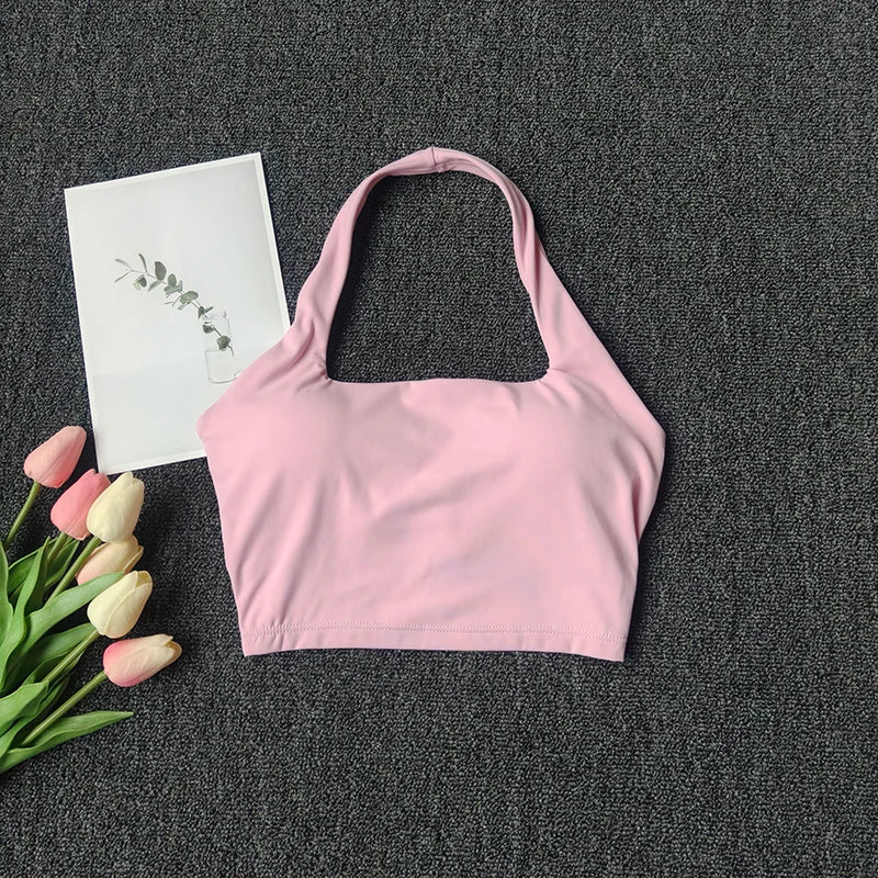 Halter Neck Medium Support Sports Bra