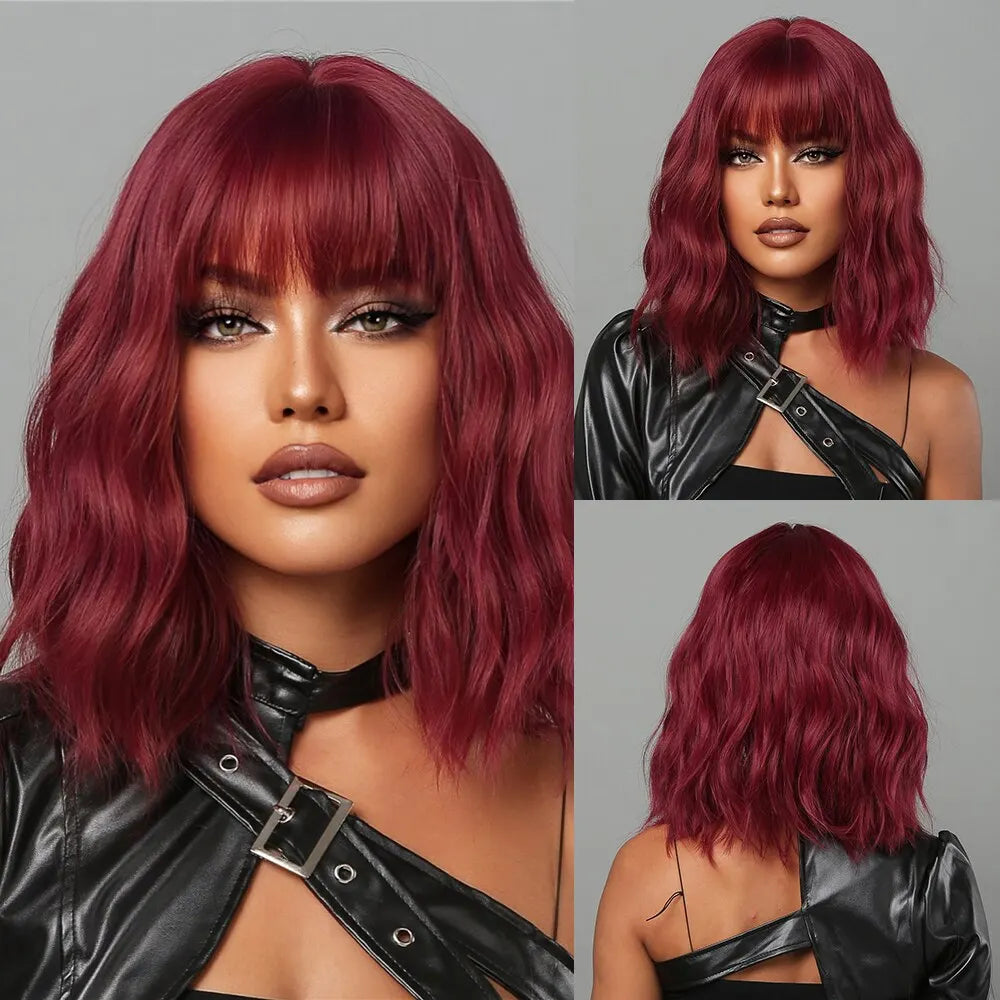 Grey Wavy Bob Wig