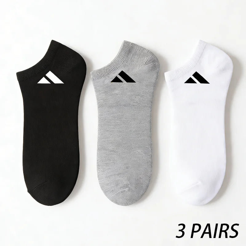 Three Pack Moisture Wicking Sports Socks