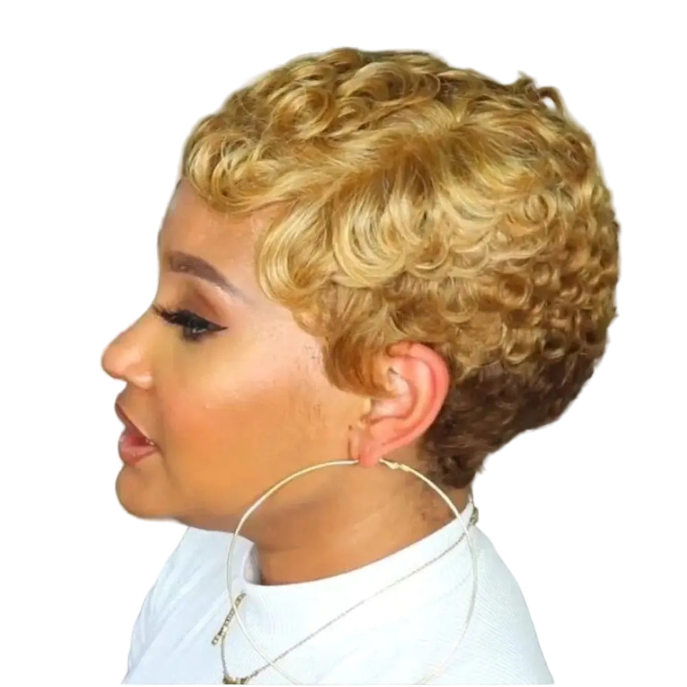 Short Curly Pixie Wig