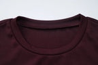 Pleated V-Neck Knee Length Dress