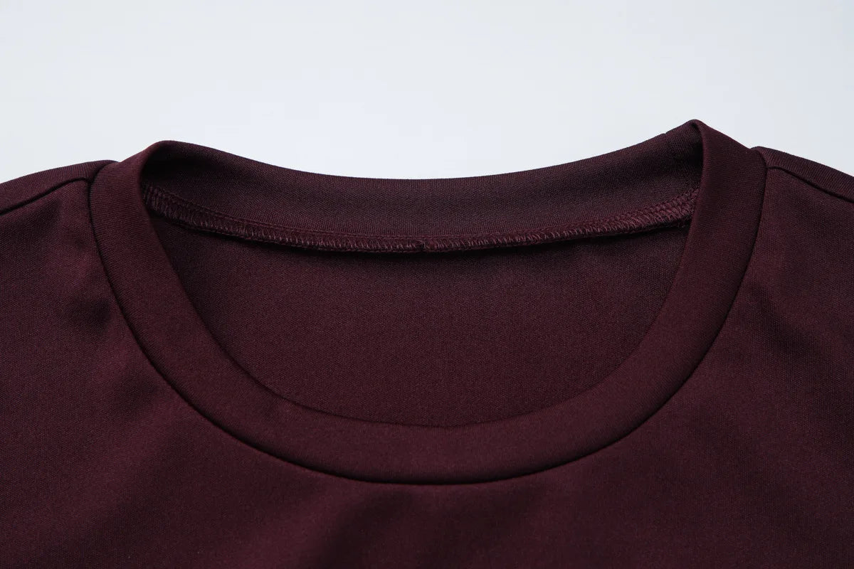 Pleated V-Neck Knee Length Dress
