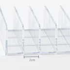 Clear 7 Compartment Makeup Organizer