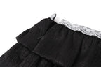 Pleated A-Line Mini Skirt