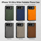 Luxury Matte PU Leather Silicone Phone Case For iPhone Duo