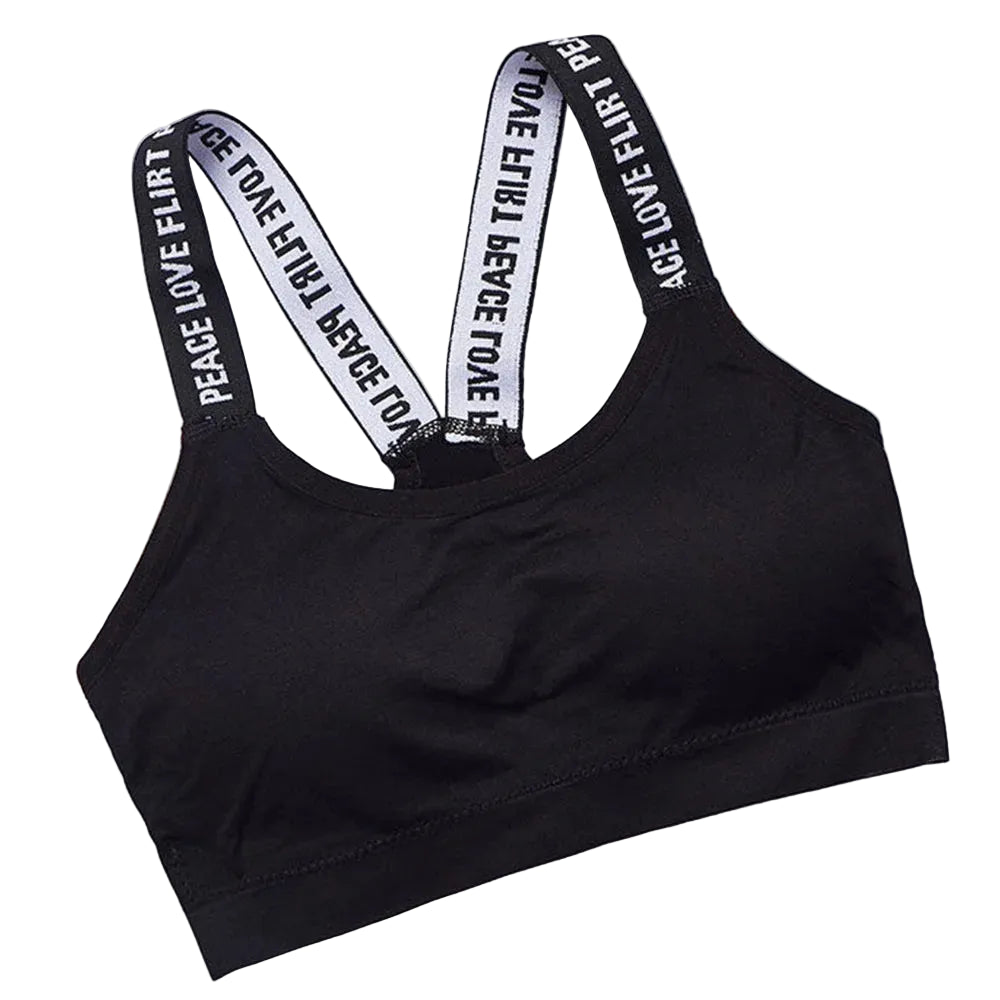 Seamless Wide Strap Sports Crop Top