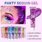 10 Piece Body Glitter Gel Set