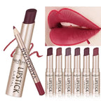 Professional 2PCS Lip Liner Lipstick Set Matte Finish High Pigment Long Lasting Waterproof Sweatproof Cosmetic Beauty Kit