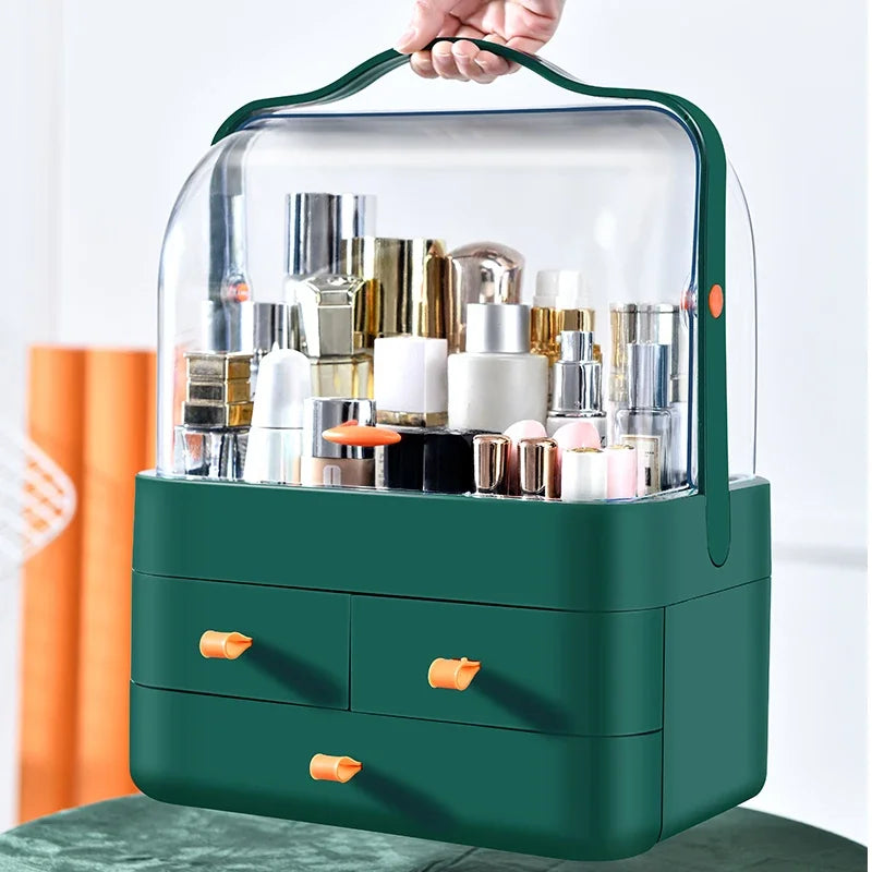 Dustproof Makeup Organizer With Drawer