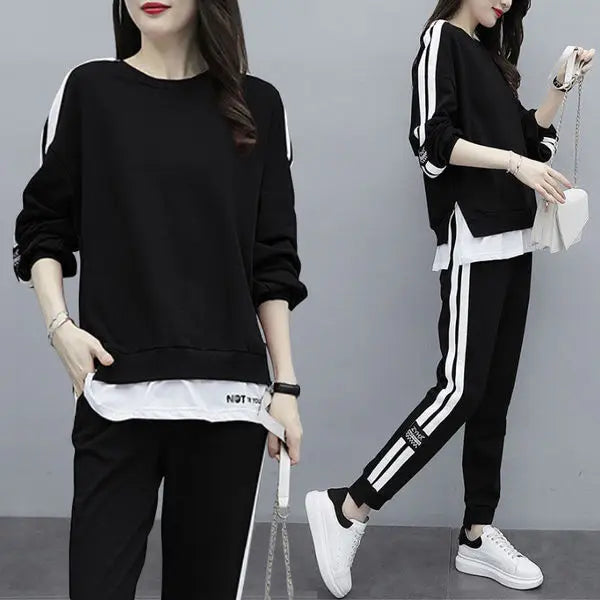 Striped Loose Fit Sportswear Set