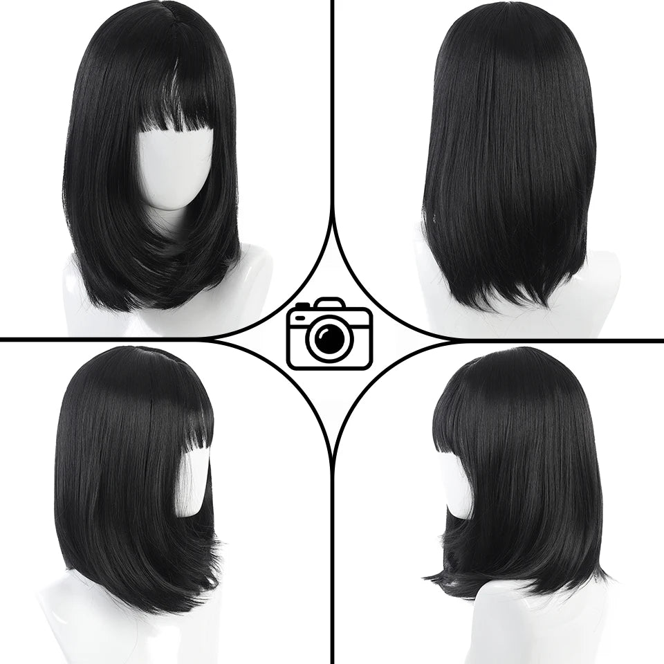 Straight Synthetic Bangs Wig