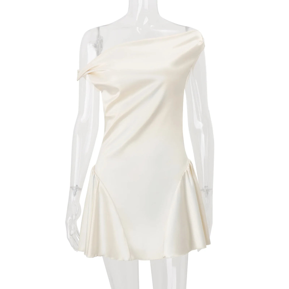 Elegant Satin A-Line Maxi Dress