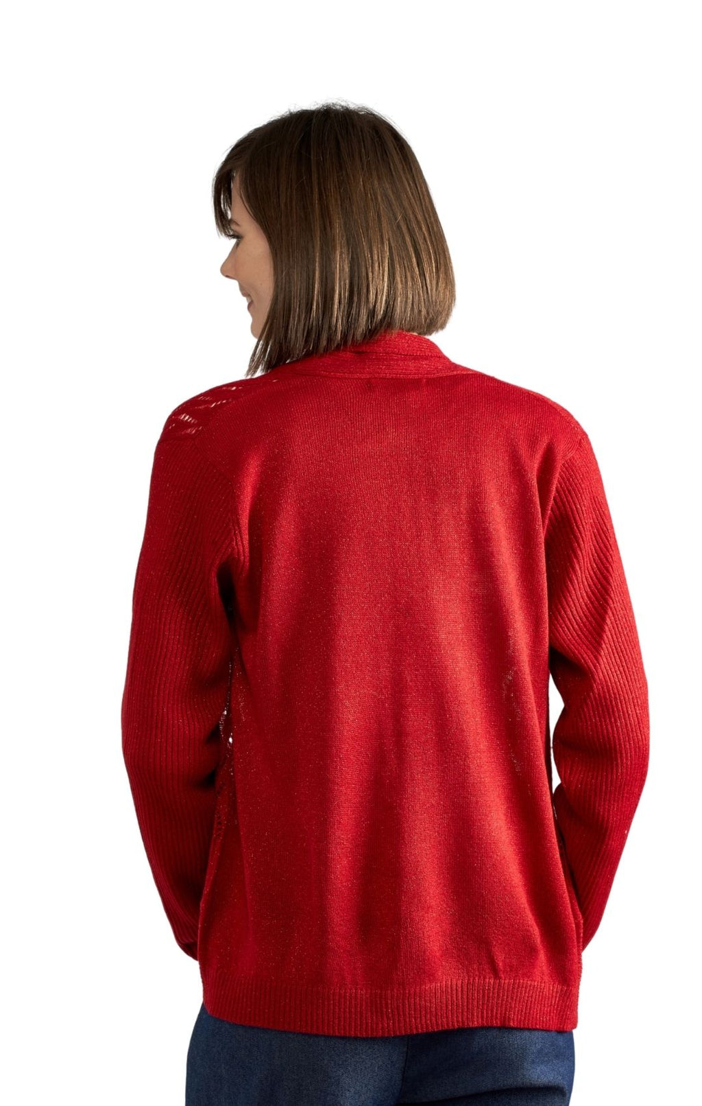 Lightweight Glitter Open Front Shrug