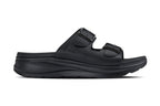 CALTO - X1660 - 2 Inches Taller (Black Buckle) - Dual Adjustable Buckle Sandal