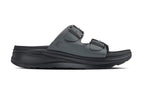 CALTO - X1661 - 2 Inches Taller (Iron Grey Buckle) - Dual Adjustable Buckle Sandals