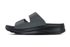 CALTO - X1661 - 2 Inches Taller (Iron Grey Buckle) - Dual Adjustable Buckle Sandals