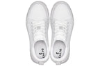 CALTO - X2321 - 2.4 Inches Taller (White/White Sole) - Lace Up Casual Sneaker - Lightweight