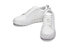 CALTO - X2321 - 2.4 Inches Taller (White/White Sole) - Lace Up Casual Sneaker - Lightweight