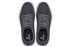 CALTO - X2323 - 2.4 Inches Taller (Iron Grey/White & Black Sole) - Lace Up Casual Sneaker - Lightweight