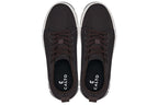 CALTO - X2325 - 2.4 Inches Taller (Dark Brown/White & Black Sole) - Lace Up Casual Sneaker - Lightweight