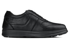 CALTO - Y7080 - 2.8 Inches Taller (Black) - Lightweight Nappa Leather Sneakers