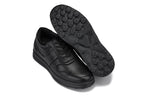 CALTO - Y7080 - 2.8 Inches Taller (Black) - Lightweight Nappa Leather Sneakers
