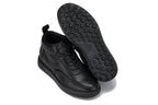 CALTO - Y7112 - 2.8 Inches Taller (Black) - Nappa Leather Moc-Toe Sneak-Boots