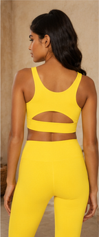 Breathe Easy Cut-Out Back Sports Bra – Lycra® Blend