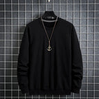 Aflczyu Men’s Tatting Sweatshirt - O-Neck, Full Sleeve, Solid Pattern, Regular Fit, Casual Style, Standard Thickness, Spring & Autumn Wear - Pendo Store