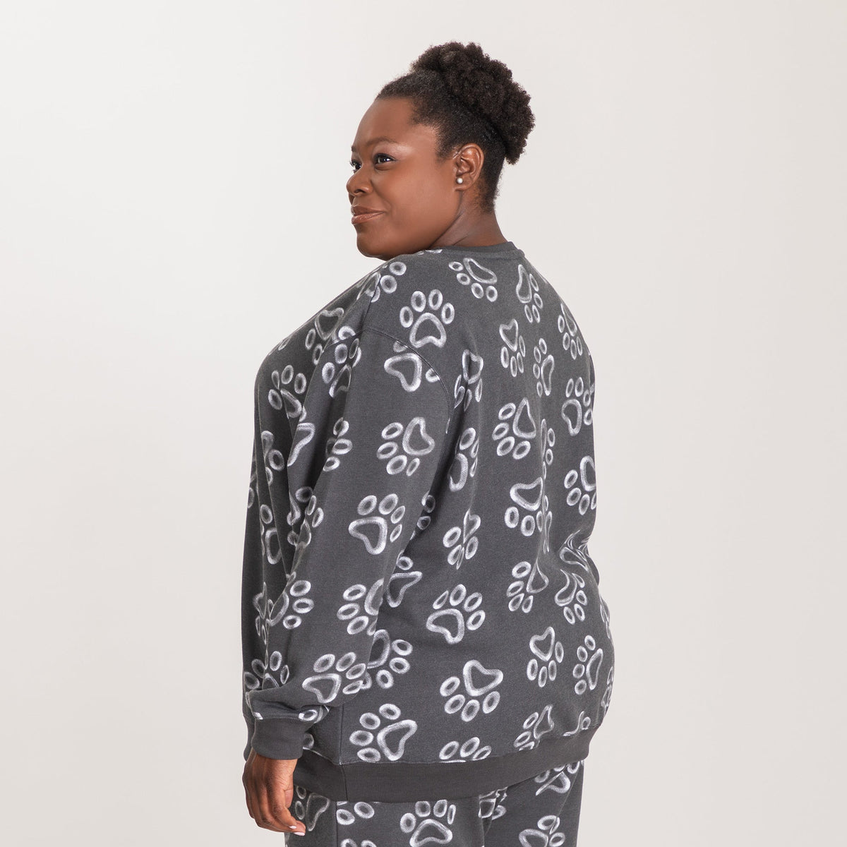 All Over Chalk Paw Sweatshirt - Pendo Store
