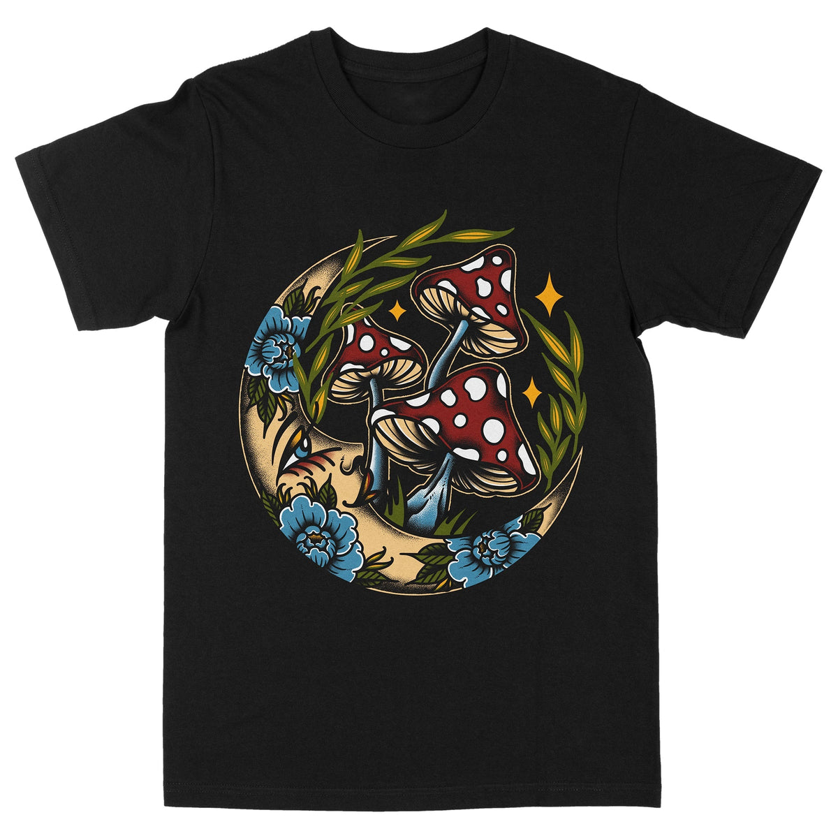 Amanita Moon Tattoo T-shirt - Pendo Store