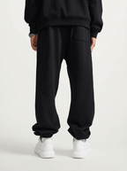Apollo Heavyweight Cotton Black Sweatpants - Pendo Store