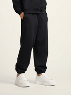 Apollo Heavyweight Cotton Black Sweatpants - Pendo Store