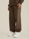 Apollo Heavyweight Cotton Brown Sweatpants - Pendo Store