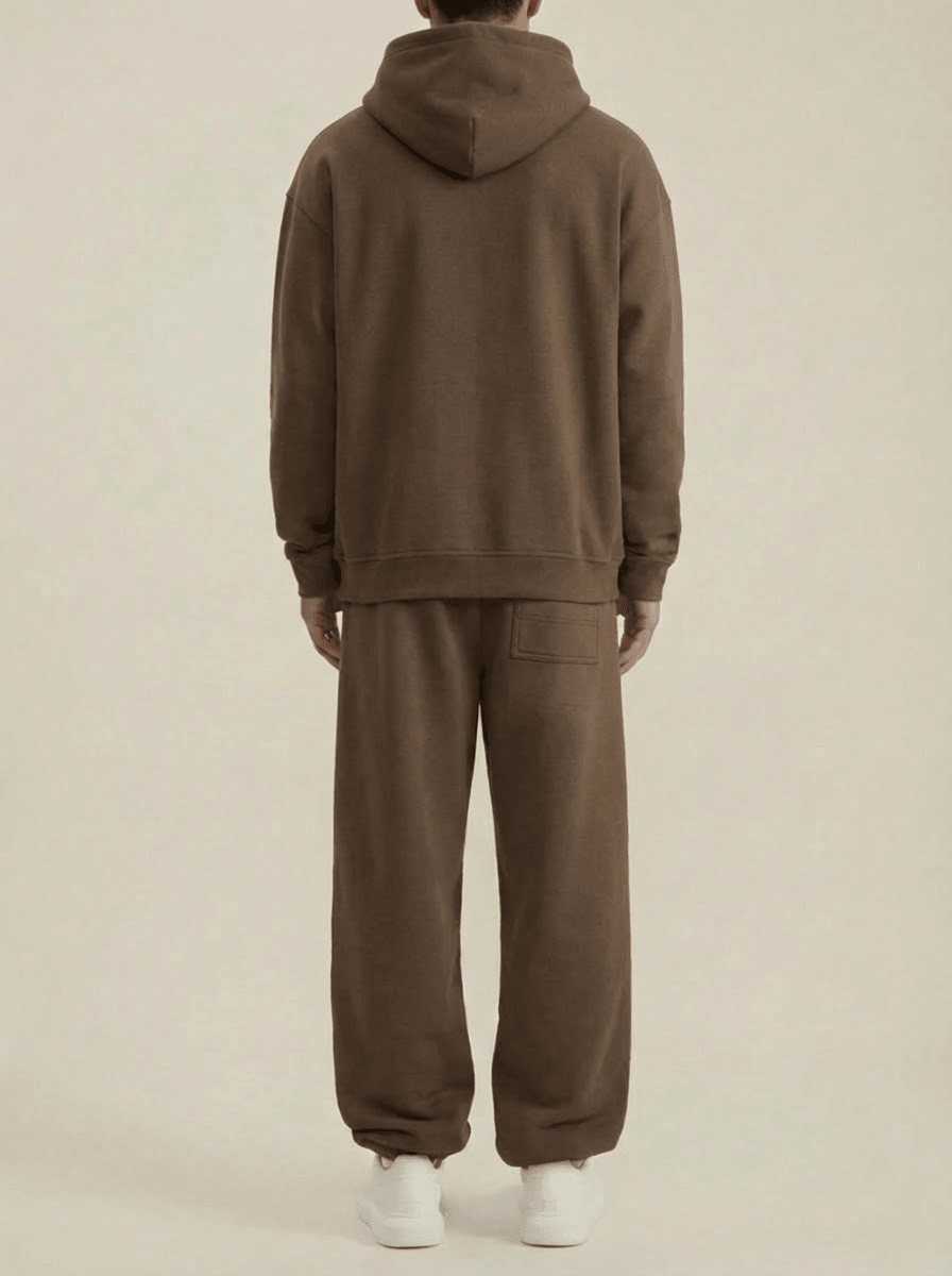 Apollo Heavyweight Cotton Brown Sweatpants - Pendo Store