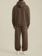 Apollo Heavyweight Cotton Brown Sweatpants - Pendo Store