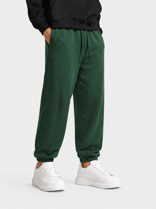 Apollo Heavyweight Cotton Green Sweatpants - Pendo Store
