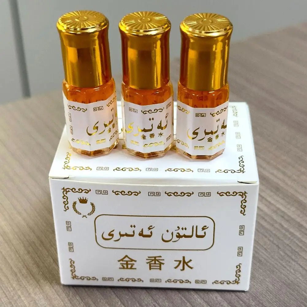 Arabian Gold Perfume Oil Roll On Bottle Long Lasting Fragrance Body Perfume Unisex Portable Long Lasting Scent Body Fragrance - Pendo Store