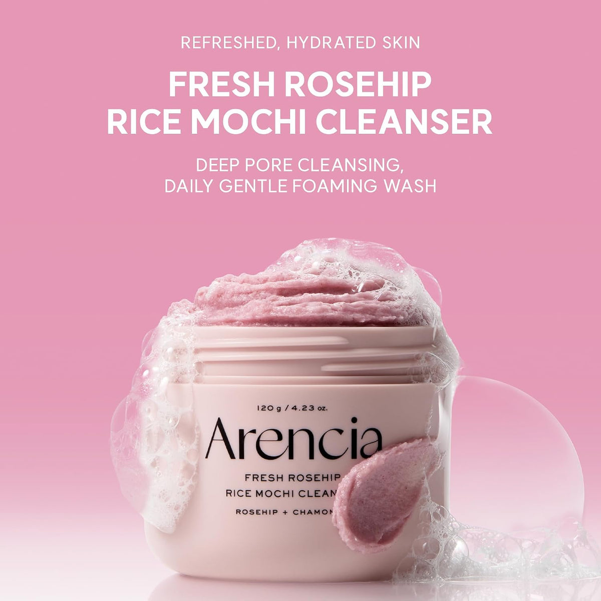 Arencia Fresh Rosehip Rice Mochi Cleanser - Pendo Store