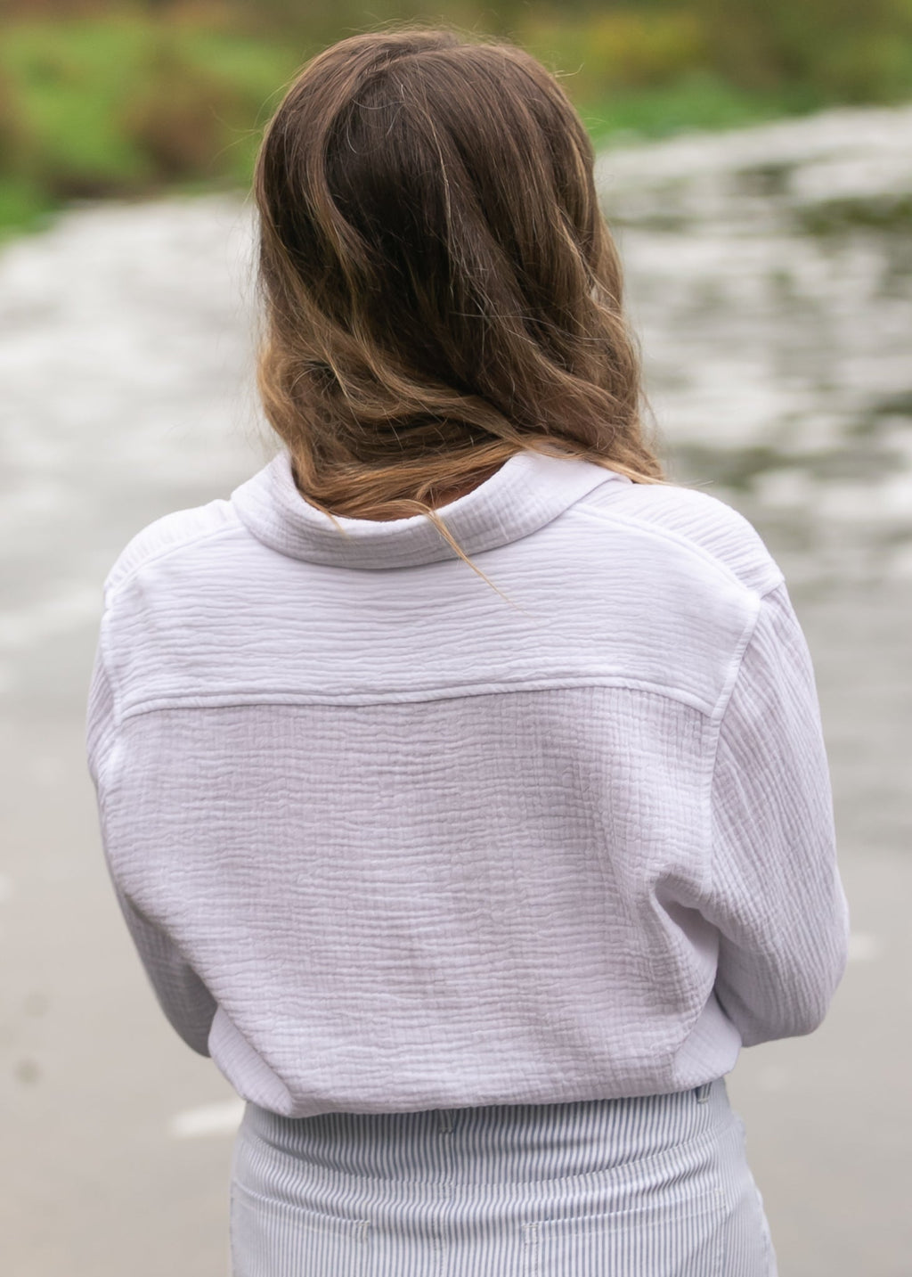 Bailey Cotton Gauze Button Down Top - Pendo Store