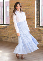 Bailey Cotton Gauze Button Down Top - Pendo Store