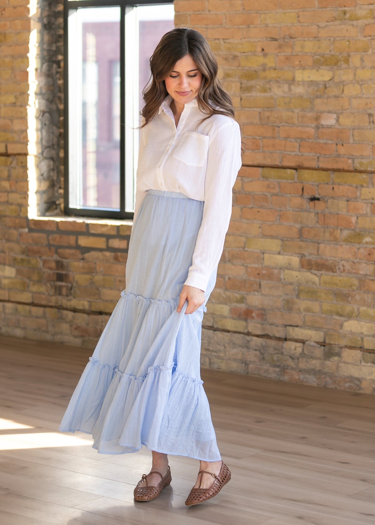 Bailey Cotton Gauze Button Down Top - Pendo Store