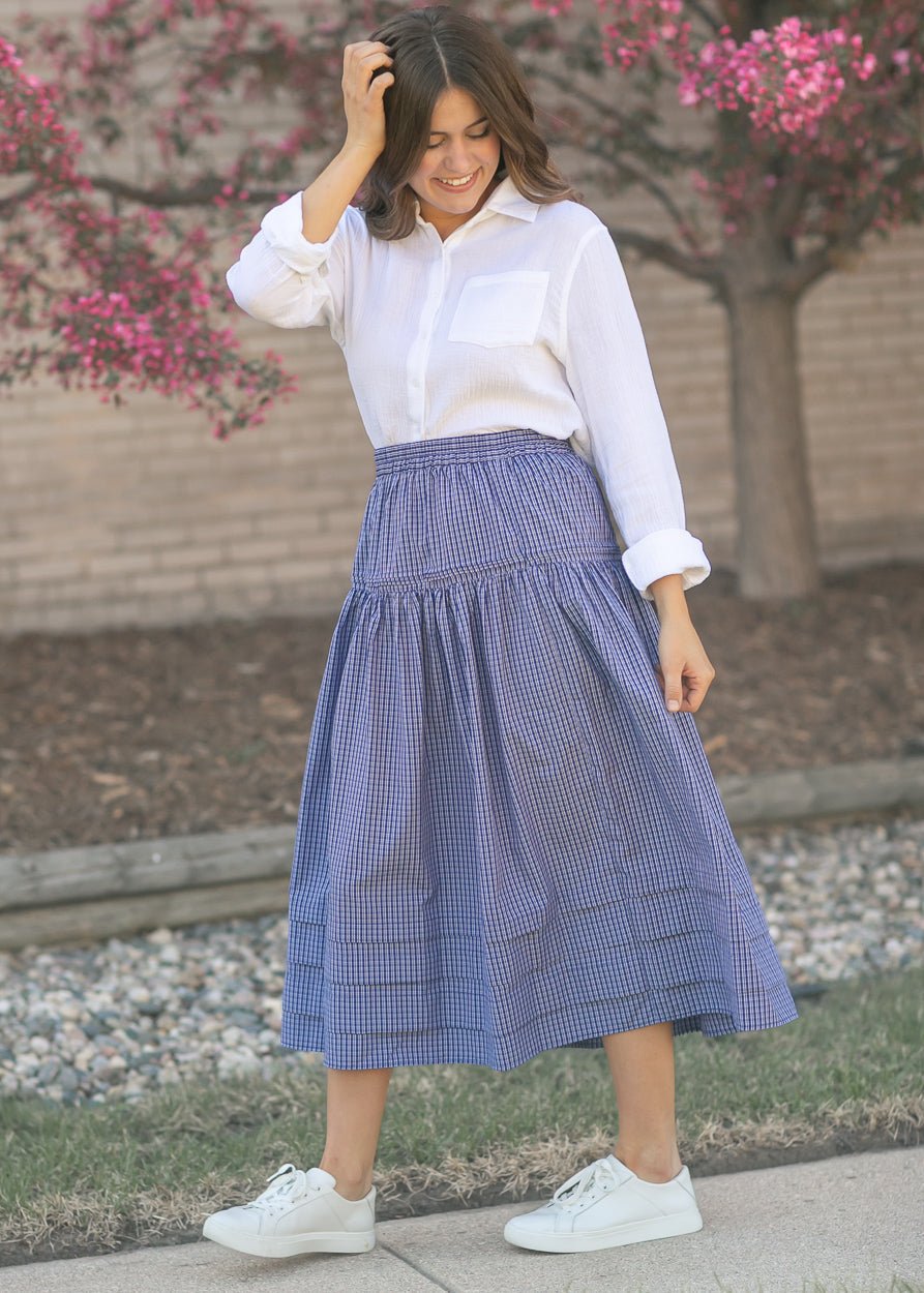 Bailey Cotton Gauze Button Down Top - Pendo Store