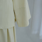 Bell Sleeve Back-Tie Top & A-Line Maxi Skirt Set(MS469)