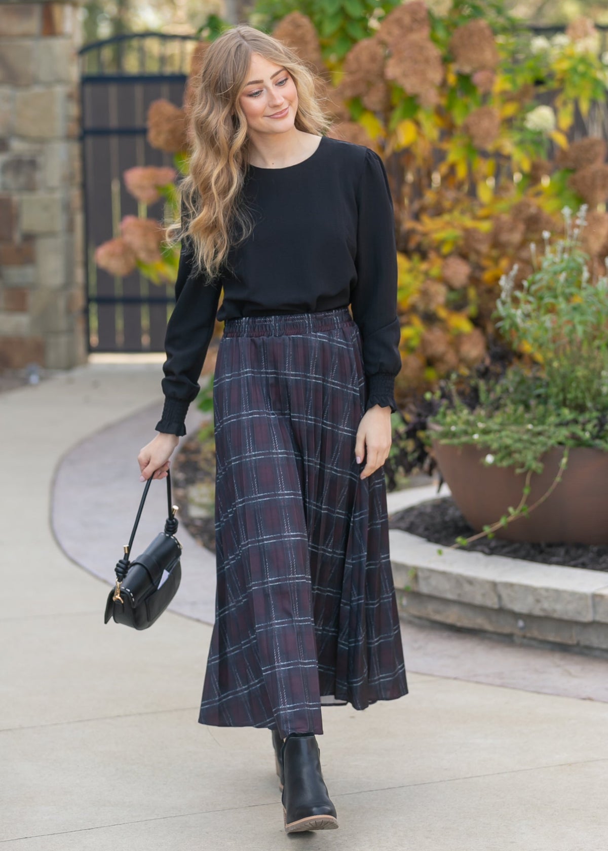 Blake Cinched Sleeve Blouse - Pendo Store