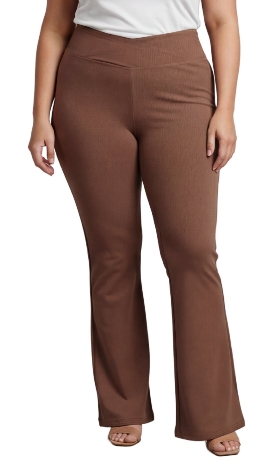 Bootcut Flare Crossover Waist Leggings - Pendo Store