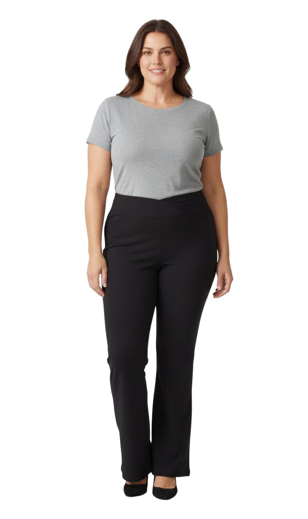 Bootcut Flare Crossover Waist Leggings - Pendo Store
