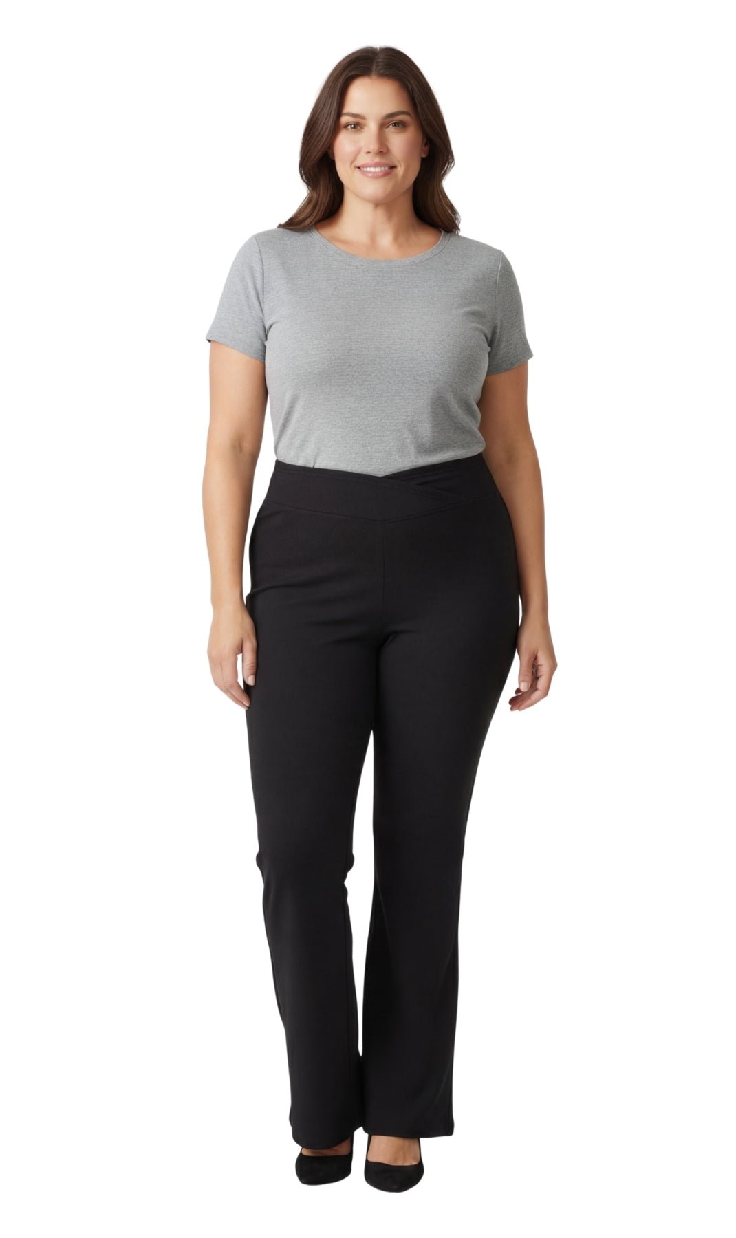 Bootcut Flare Crossover Waist Leggings - Pendo Store