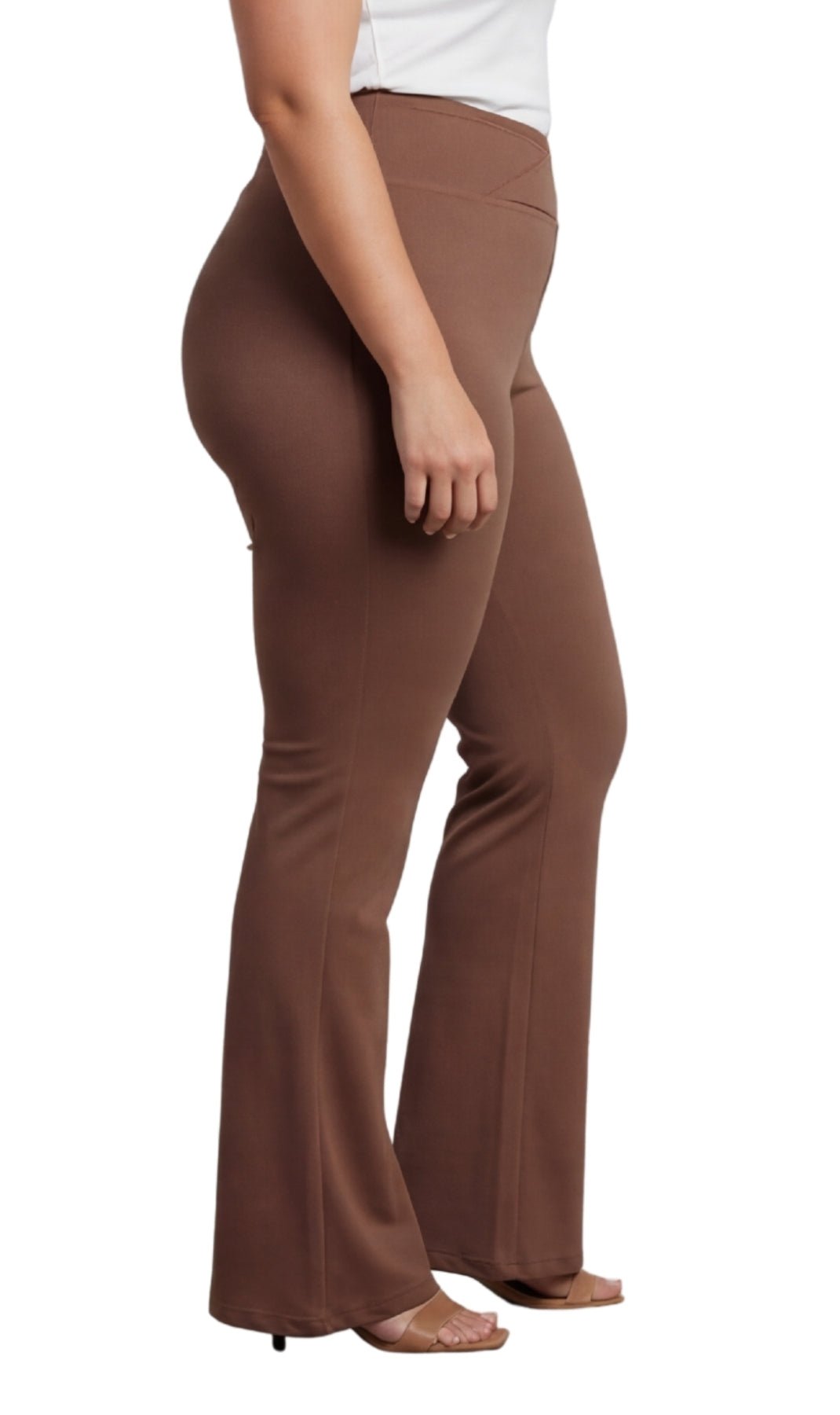 Bootcut Flare Crossover Waist Leggings - Pendo Store