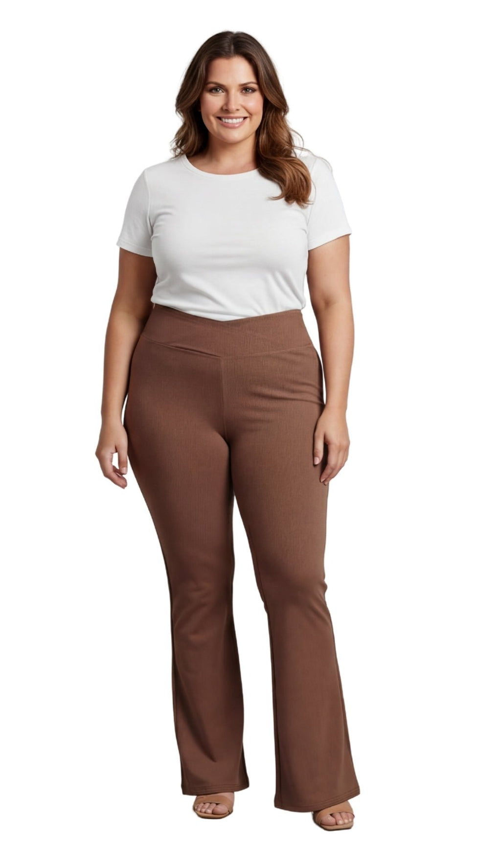Bootcut Flare Crossover Waist Leggings - Pendo Store